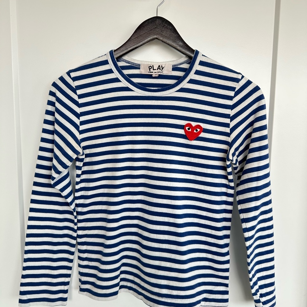 Women’s Play Comme des Garçons striped long-sleeved T-shirt